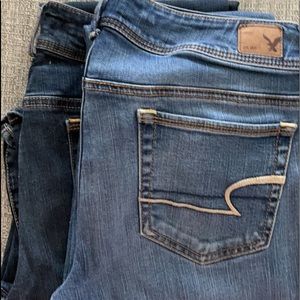 Lot of 2 American Eagle Women’s Boot Kick Jean